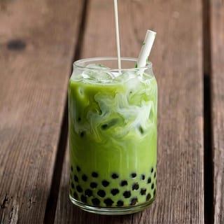 Iced Hojicha Latte