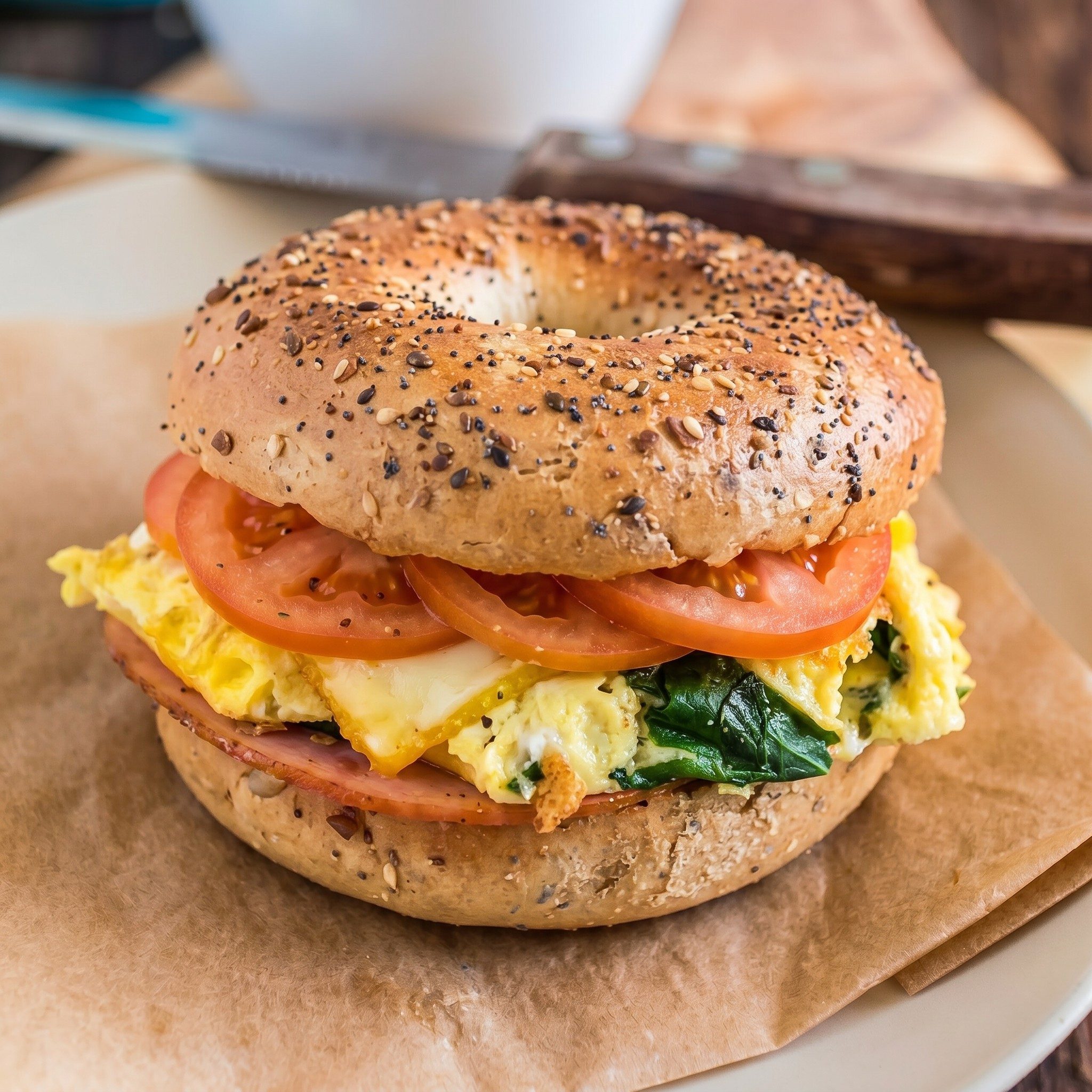 Egg Special Bagel.
